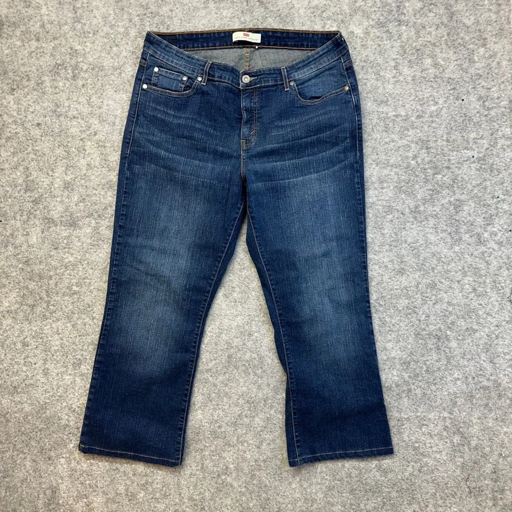 Levi Strauss & Co Studded Jeans Mens 34x36 Blue Excellent Straight Leg Denim